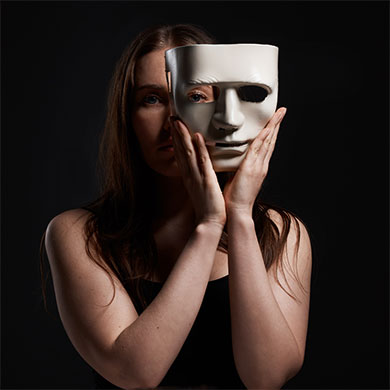 Lady with Mask